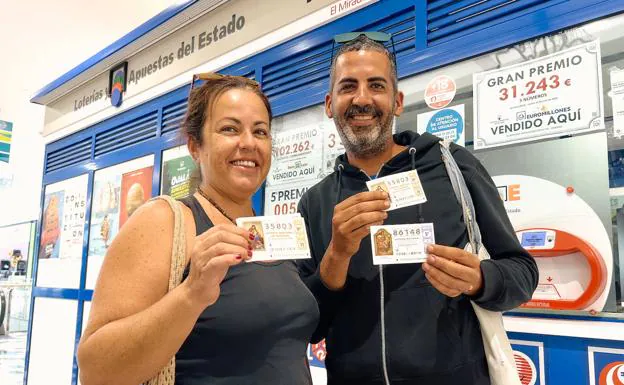 Inma Rodríguez y Paco Cabrera ganaron el Gordo de la lotería de Navidad el año pasado con el número 86148. 