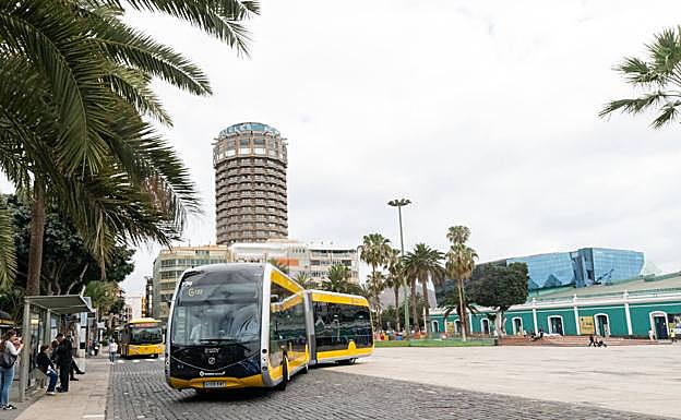 Guagua eléctrica en Santa Catalina. 