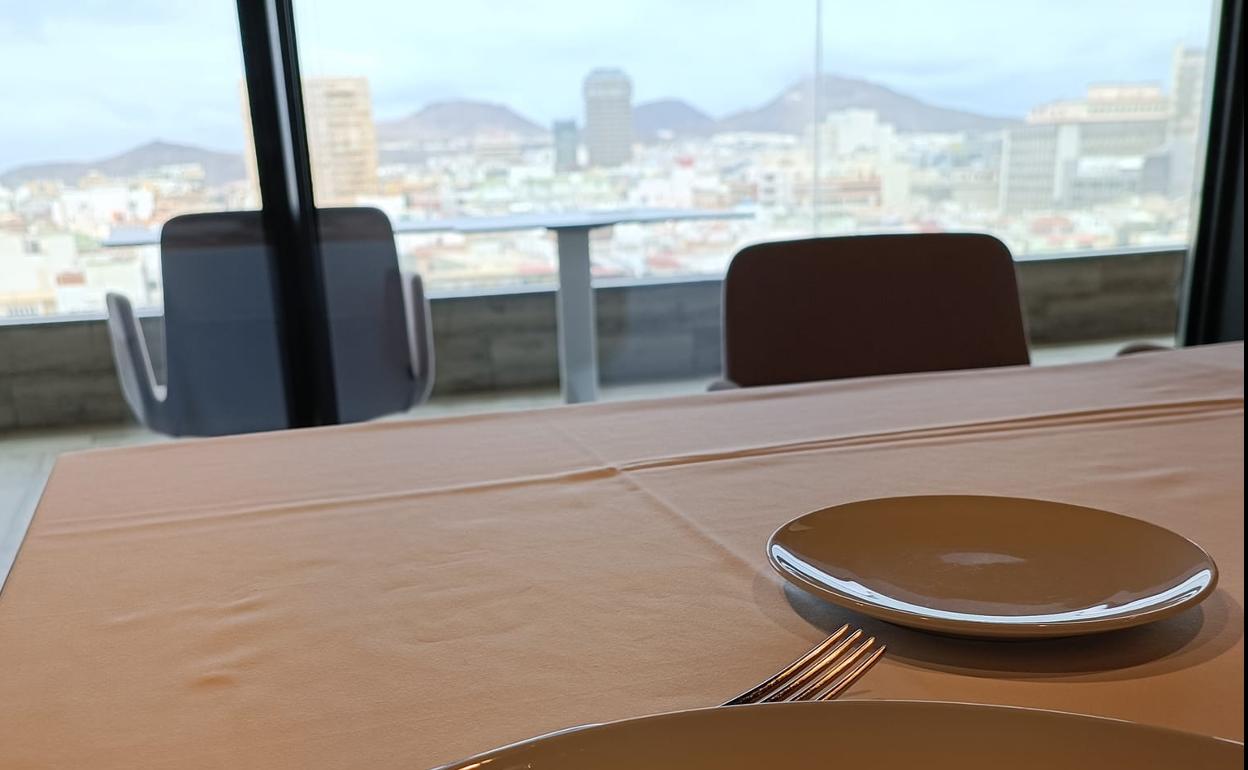 Una de las mesas del restaurante de El Corte Inglés. 