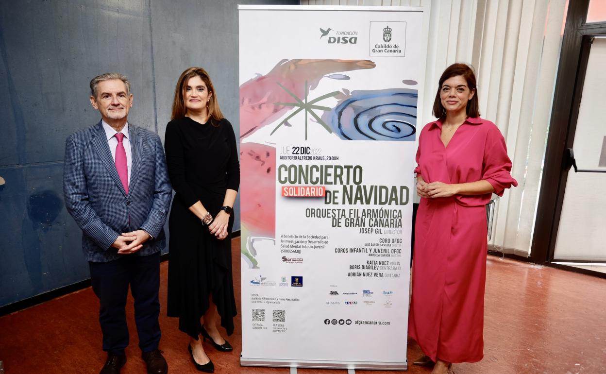 Un momento de la presentación del concierto, este viernes. 