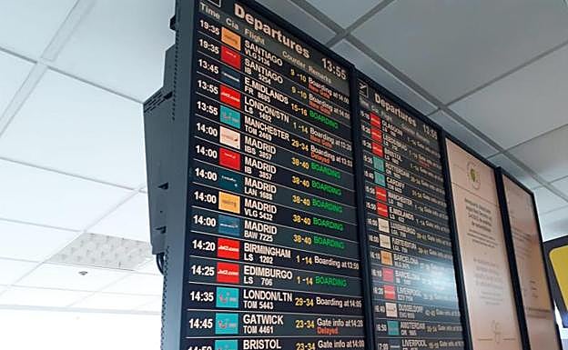 Panel donde se marcó el vuelo durante casi un día al completo. 