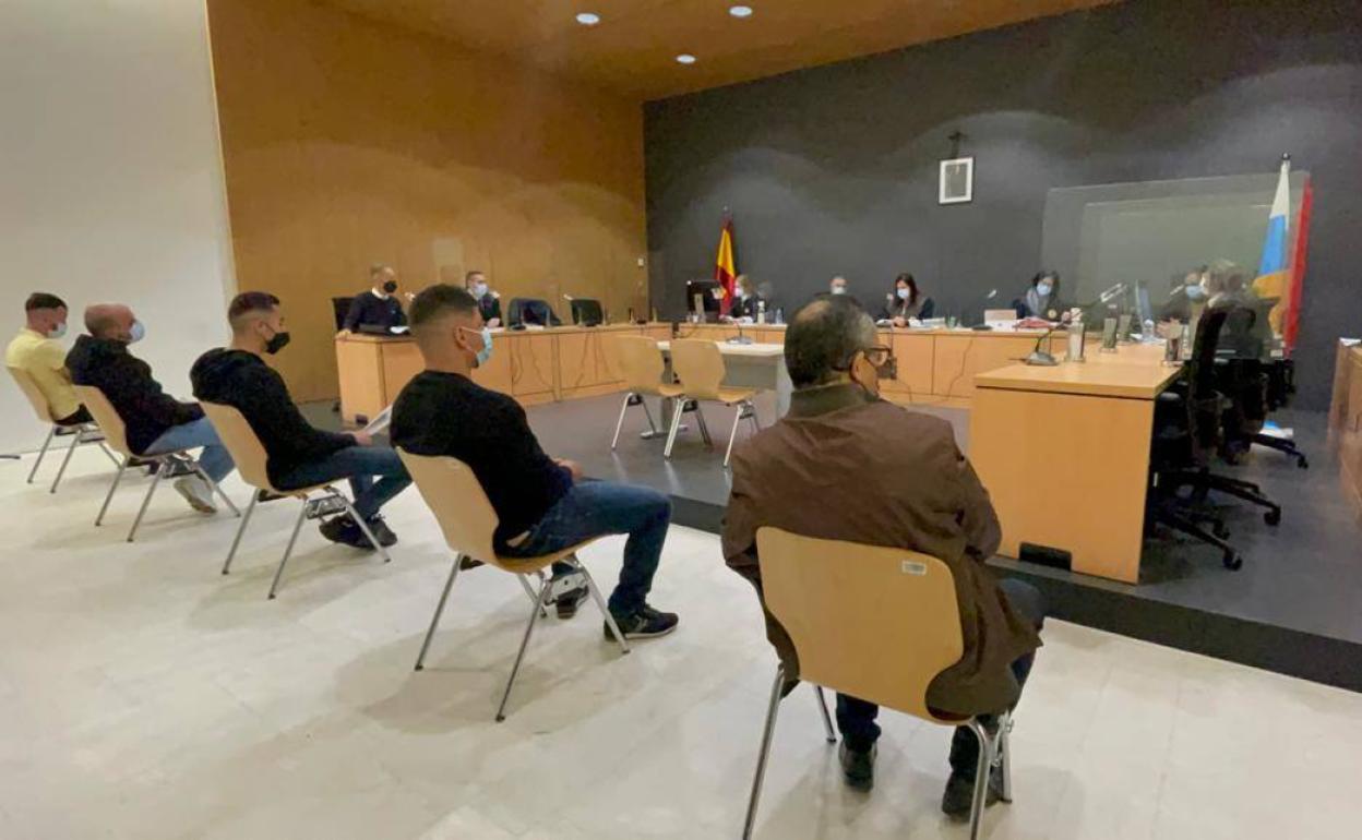 Imagen del juicio de los acusados por violar y abusar de una mujer en Puerto Rico. 