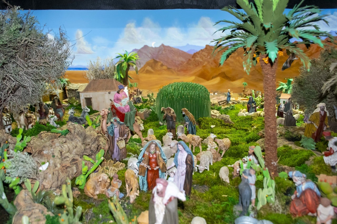 Imagen del Belén Ornamental de Mogán. 