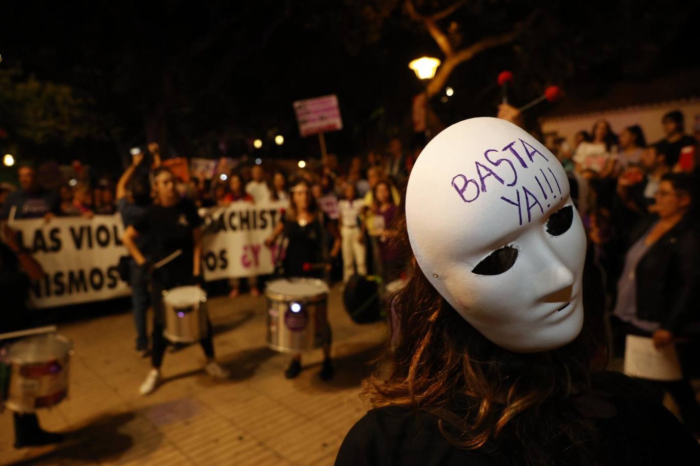 Imagen de la manifestación del pasado 25N en la capital grancanaria. 