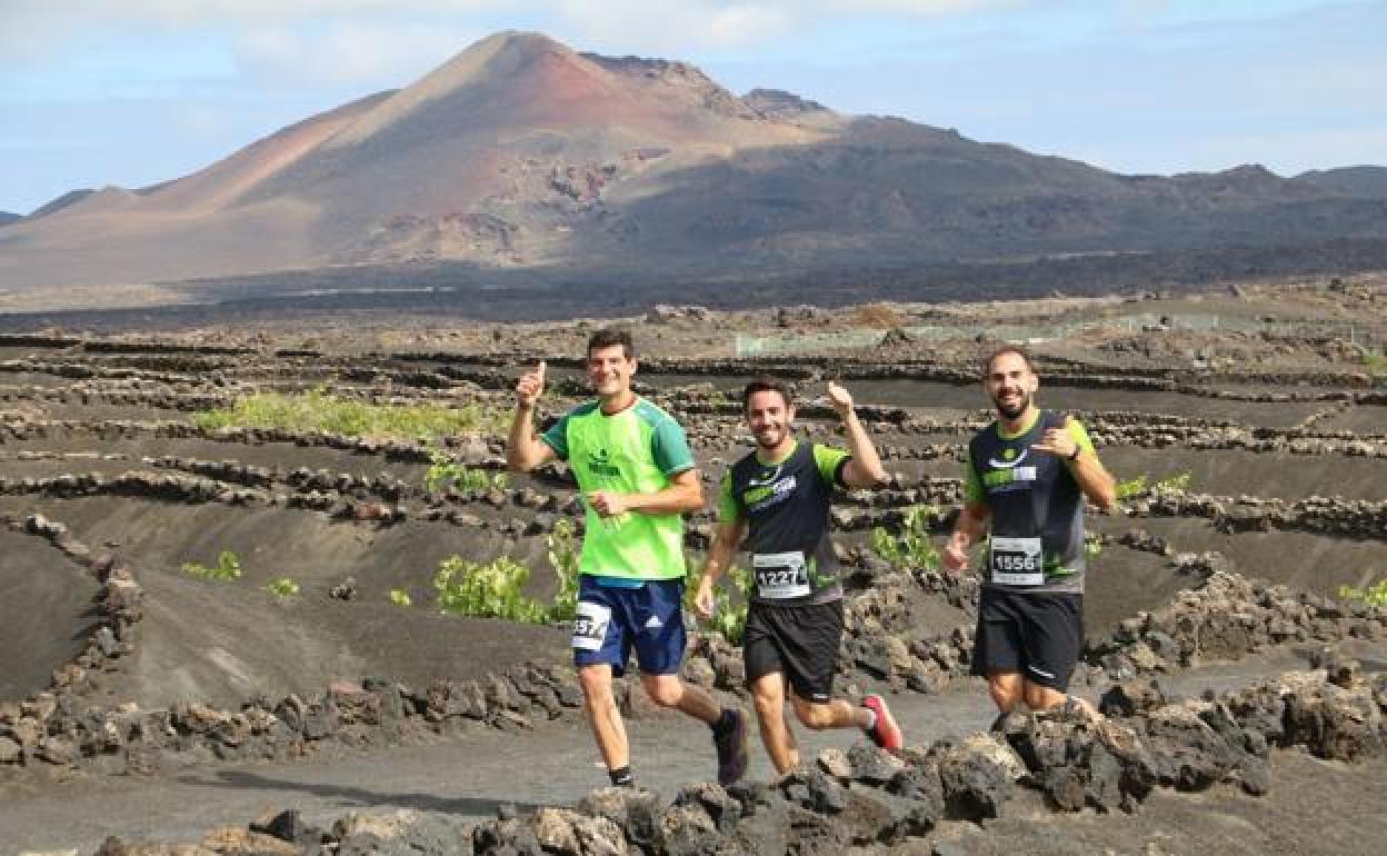 Deportistas por La Geria. 