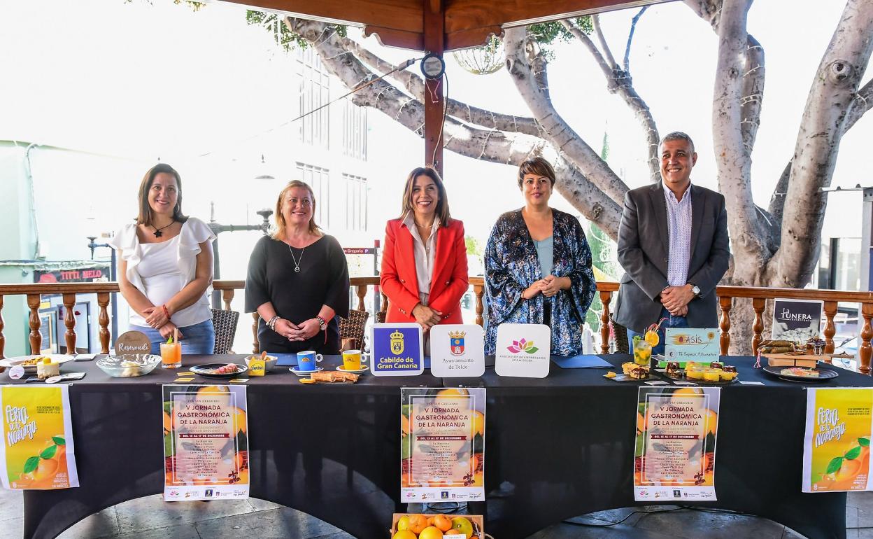 Imagen de la presentación de los eventos en torno a la naranja de Telde de este fin de semana en la ciudad. 