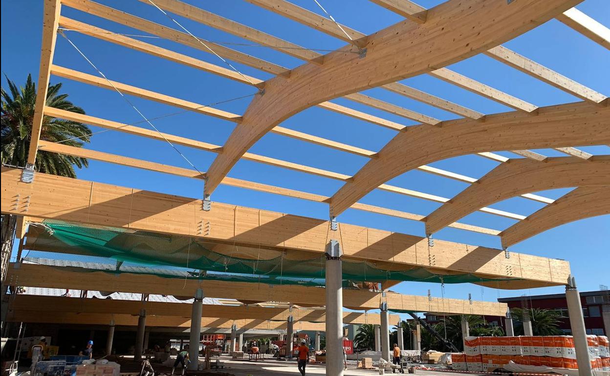 Cubierta del futuro establecimiento. 