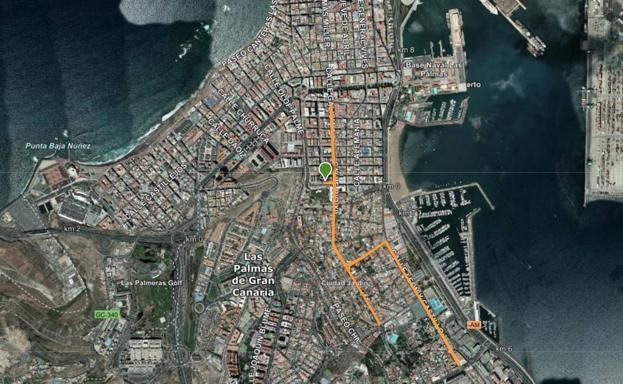 Plano de la capital grancanaria. 
