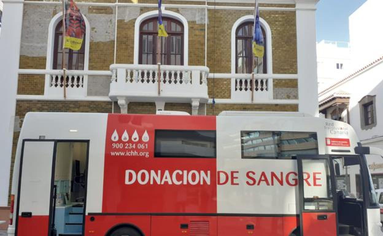 Donación de sangre en Arrecife. 