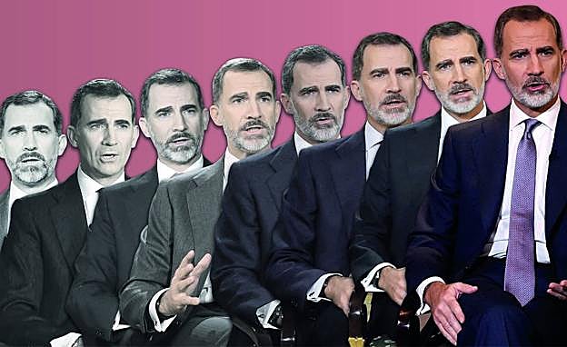 Los ocho mensajes de Felipe VI a un país que no ha tenido tregua