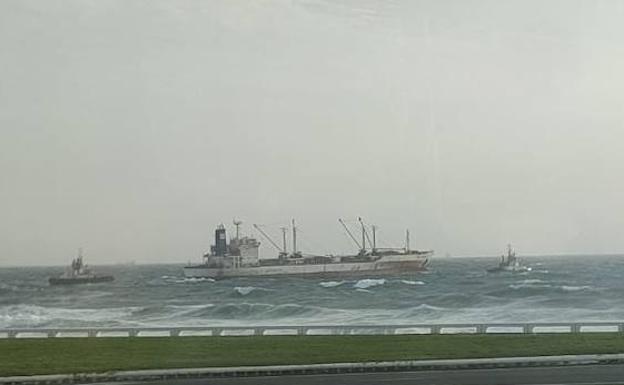Imagen de los remolcadores en el Puerto de Las Palmas. 