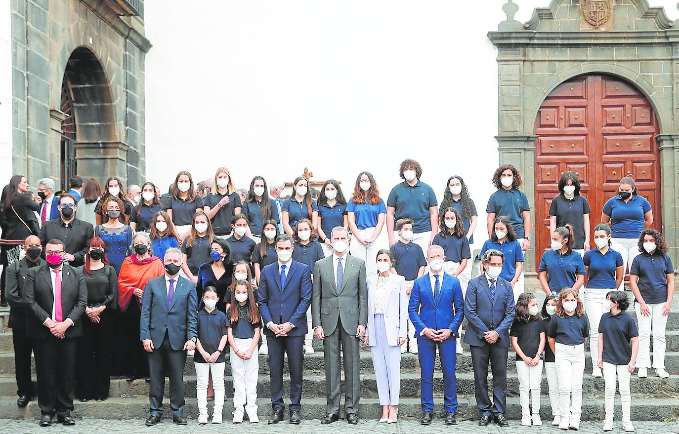 Felipe VI y la reina Letizia volvieron a La Palma en marzo para un reconocimiento institucional a la entrega de la ciudadanía en la lucha contra los efectos del volcán.