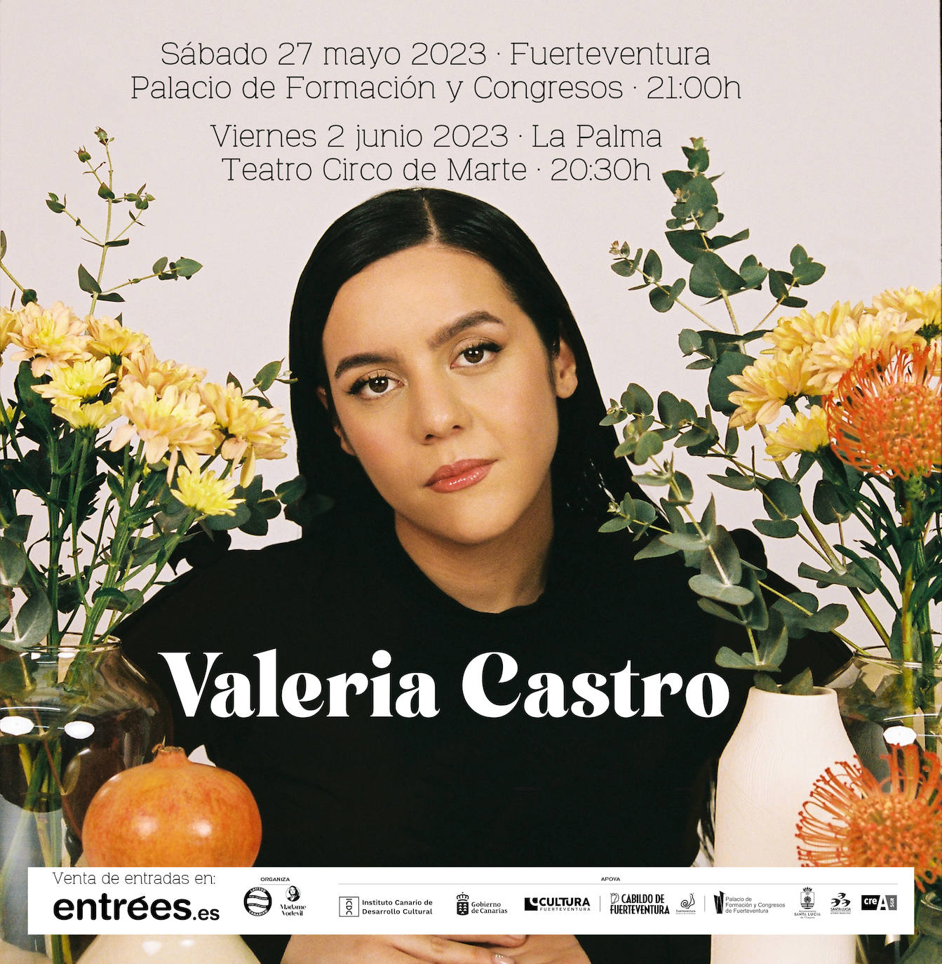 La cantautora palmera Valeria Castro lanza su primer disco este viernes