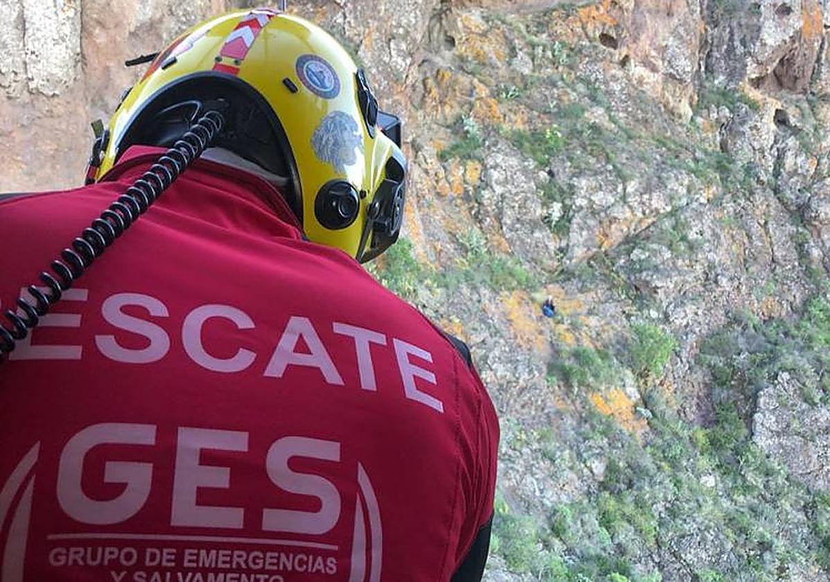 Foto de archivo de un rescate del GES.