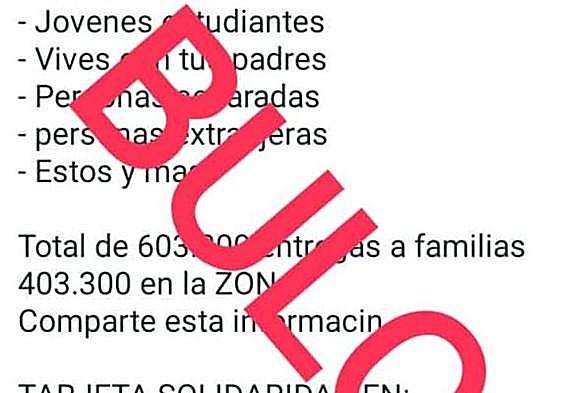 Cáritas alerta de un bulo sobre 'una tarjeta solidaria'