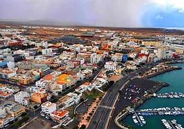 La capital, desde el barrio de Los Pozos.