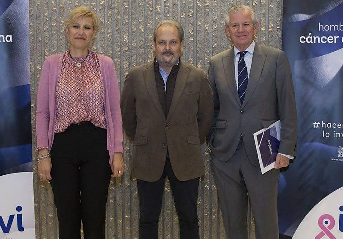 De izquierda a derecha Noelia Martínez, Màrius Soler e Ignacio Moncada