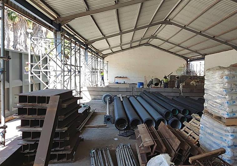 'Killing house'. Estado de las obras en el interior de la nave principal.