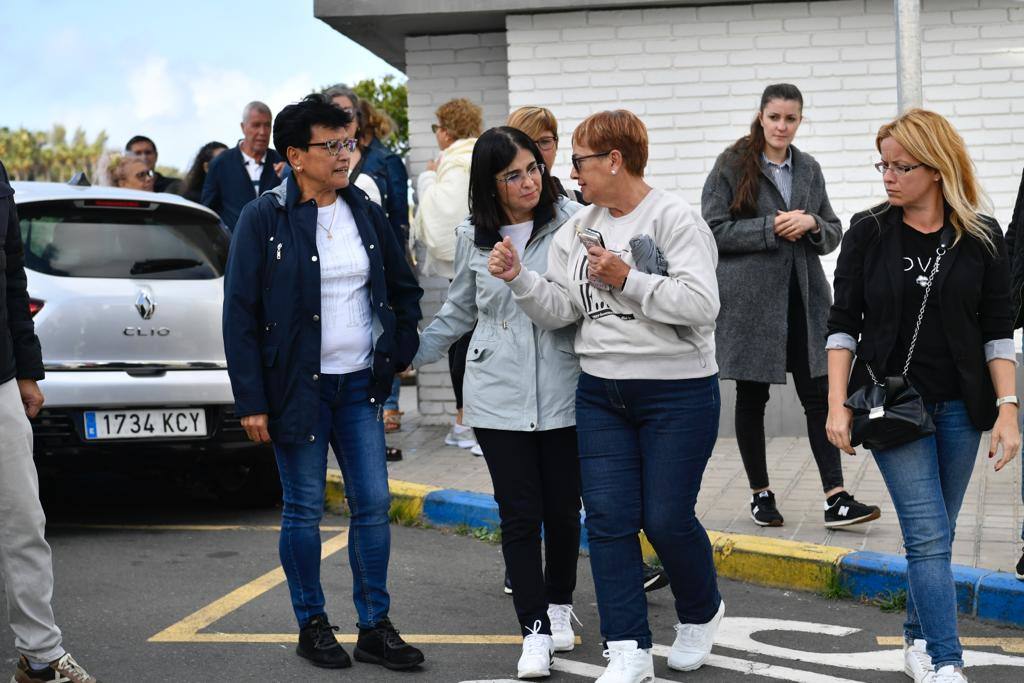 Visita de Carolina Darias al barrio de El Lasso 