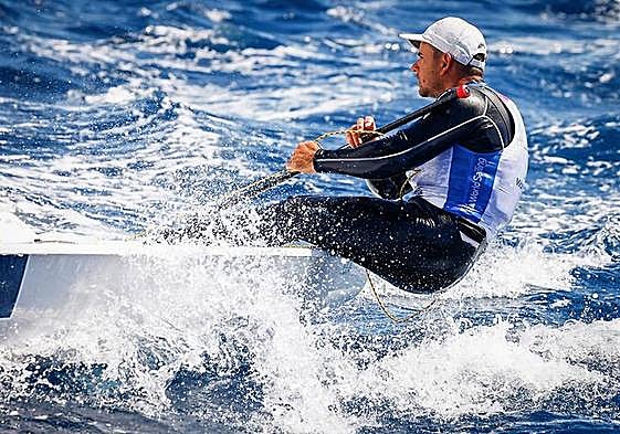 Joel Rodríguez, en acción.