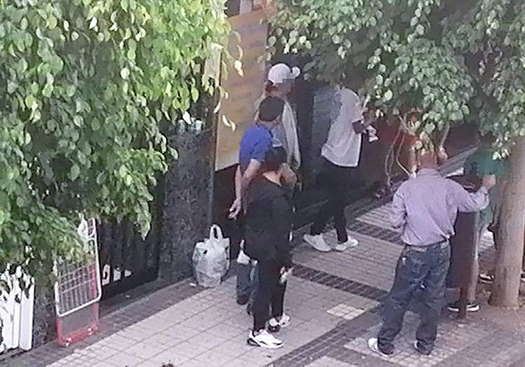 Imagen tomada por los vecinos.