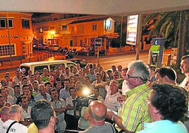 Imagen de archivo de una asamblea de guagüeros.