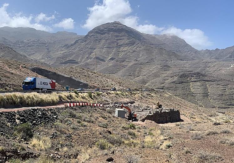 Obras en macha para la conexión de los túneles de Faneque con la GC-200.