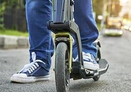 Imagen de archivo de un patinete.