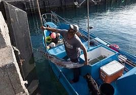 Descarga de petos en La Restinga.