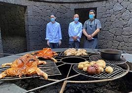 Actividad de cocina en Timanfaya.