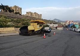La maquinaria ya está trabajando en la calle José Arjona Umpiérrez.