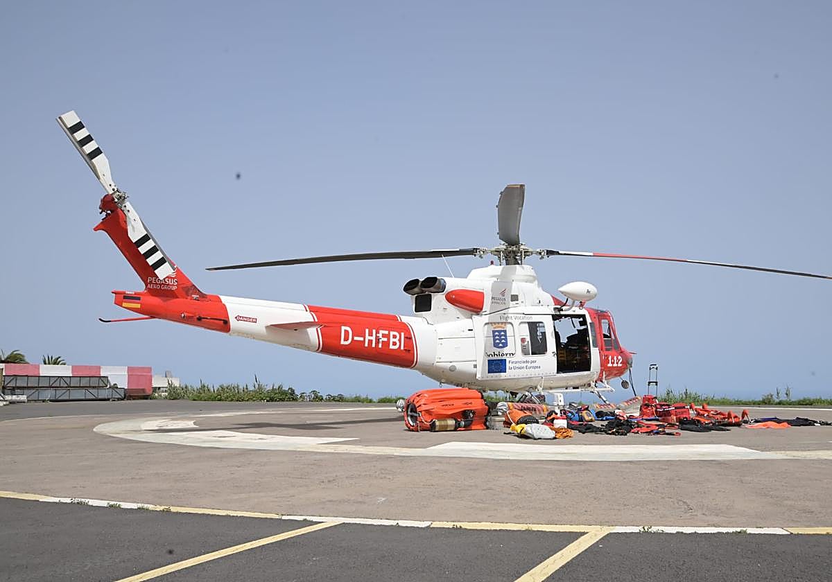 Fue trasladada al hospital en helicóptero.