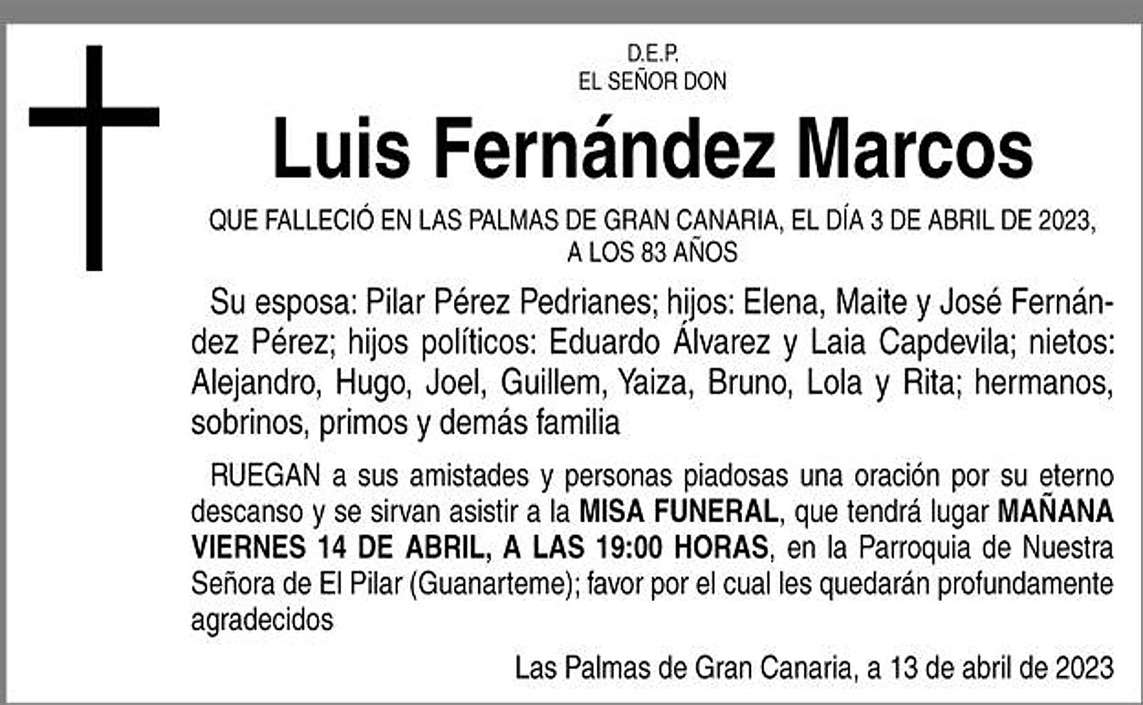 Luis Fernández Marcos Canarias7