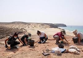 Excavaciones en San Marcial del Rubicón.