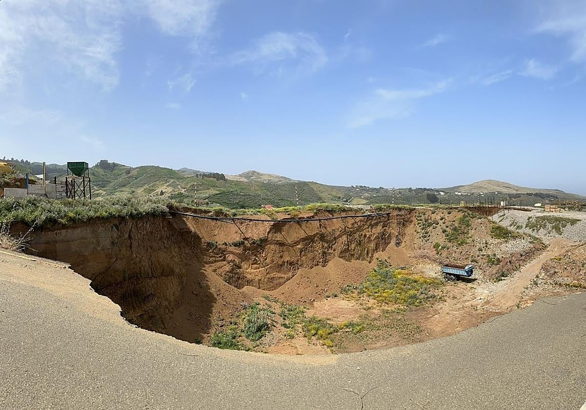 Imagen de las obras llevadas a cabo en la Balsa de Manrubio.