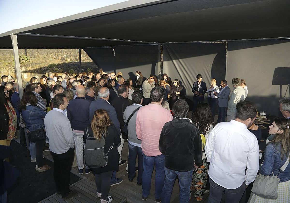 Recepción en bodegas El Grifo.
