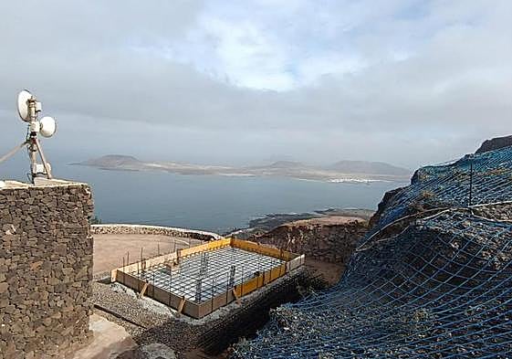 Estado de las obras de construcción del SIVE, el pasado domingo.