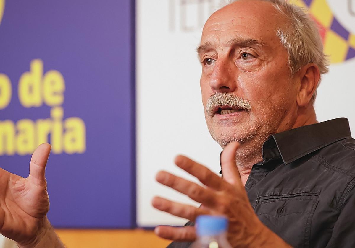 Gonzalo de Castro, este jueves, en el Teatro Cuyás.