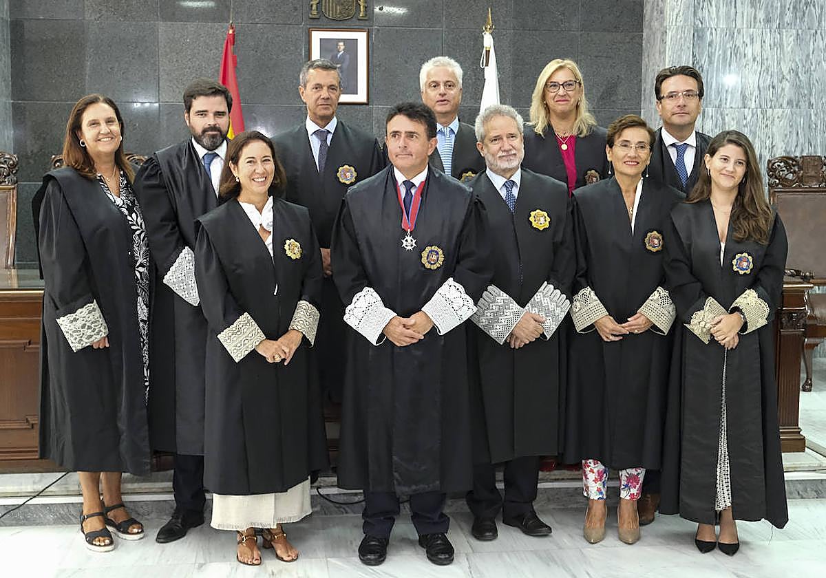 En la imagen, los miembros de la Sala de Gobierno del TSJC.
