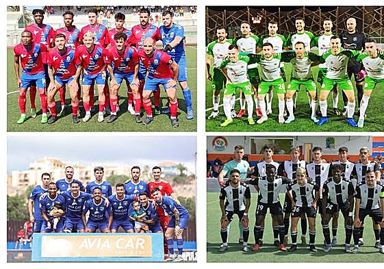 Lanzarote, San Fernando, Las Palmas Atlético y Villa lucharán por el ascenso.