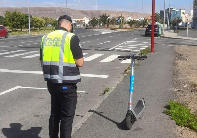 Retiran más de 30 patinetes en Puerto del Rosario