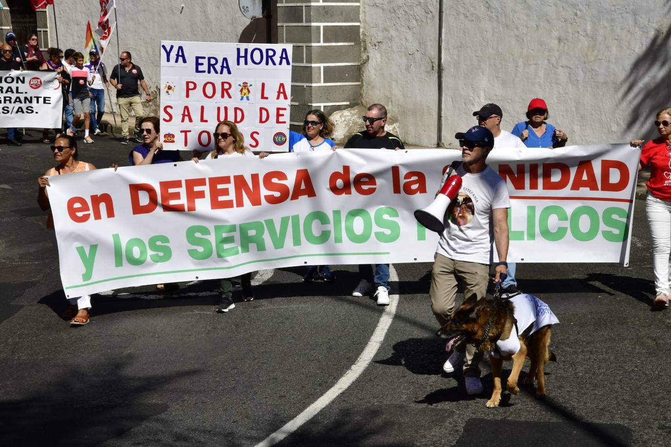 Manifestación por el 1 de mayo en la capital grancanaria