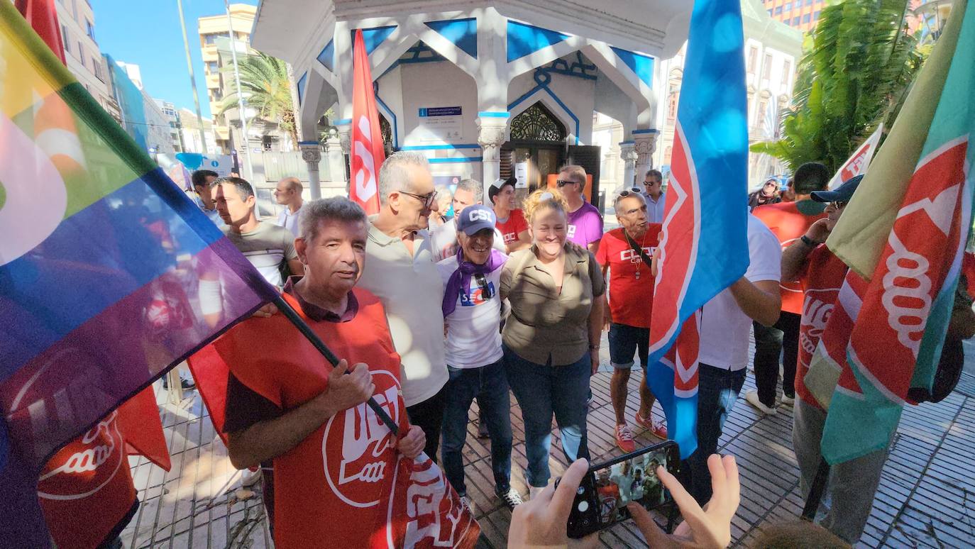 Manifestación por el 1 de mayo en la capital grancanaria