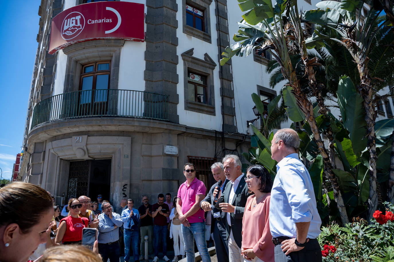 Ángel Víctor Torres asiste a la celebración del 144 aniversario del PSOE