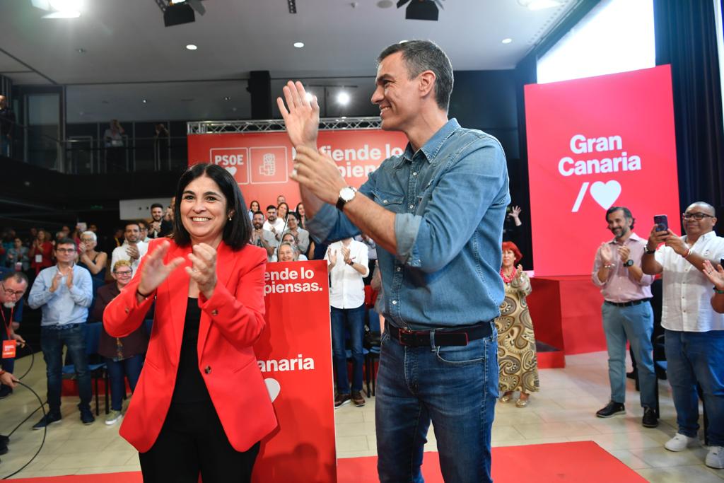 La intervención de Pedro Sánchez en el Alfredo Kraus, en imágenes