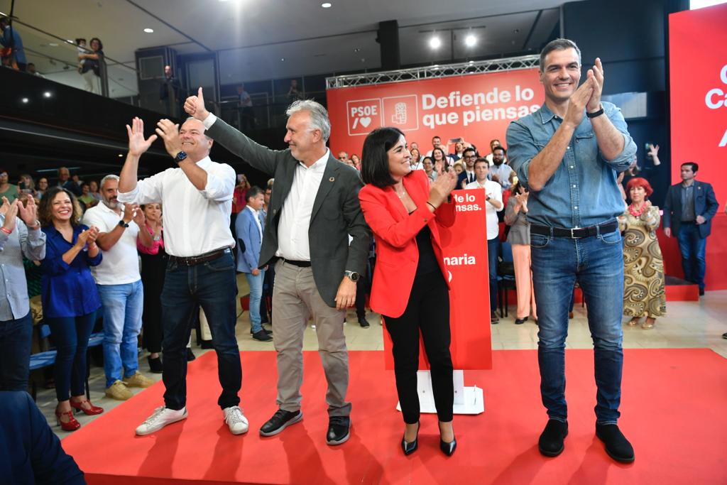 La intervención de Pedro Sánchez en el Alfredo Kraus, en imágenes