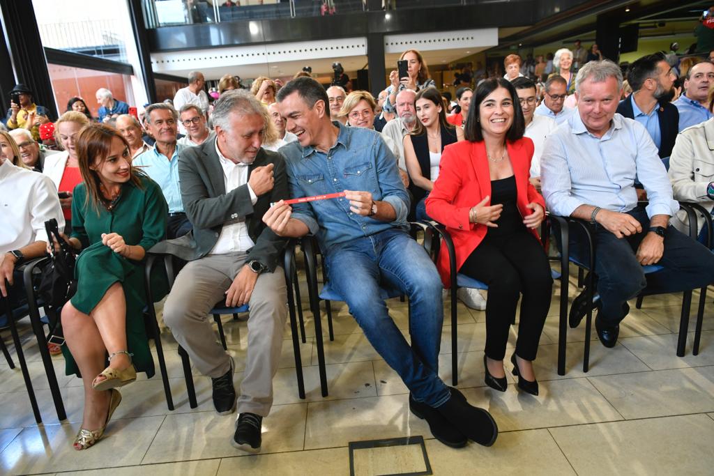 La intervención de Pedro Sánchez en el Alfredo Kraus, en imágenes