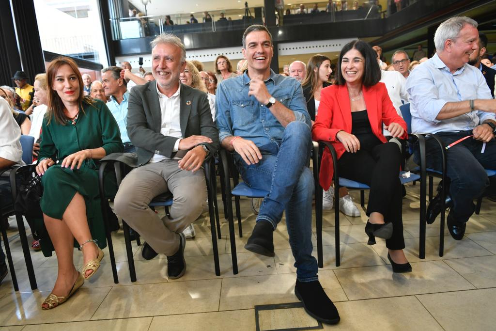 La intervención de Pedro Sánchez en el Alfredo Kraus, en imágenes