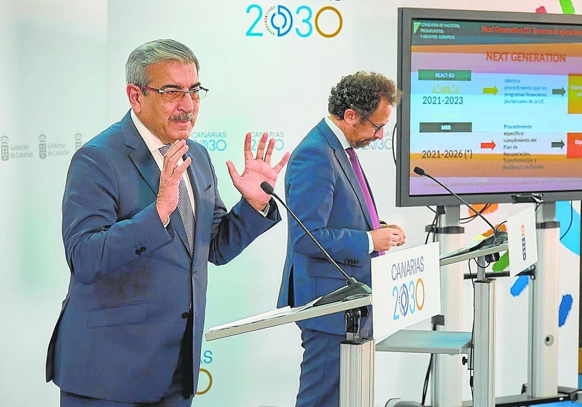 Román Rodríguez, vicepresidente y consejero de Hacienda, Presupuestos y Asuntos Europeos, en una imagen de archivo.