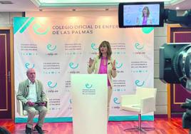La presidenta del CELP, Rita Mendoza, presentó esta semana el informe sobre la situación de los cuidados de salud en Canarias.